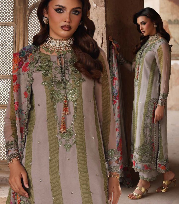 Charisma Cultural Wear - Three Pieace Traditional Chiffon