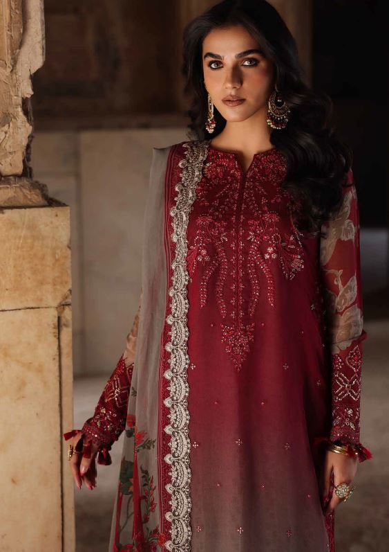 Charisma Double Toned - Three Piece Pary Wear Chiffon