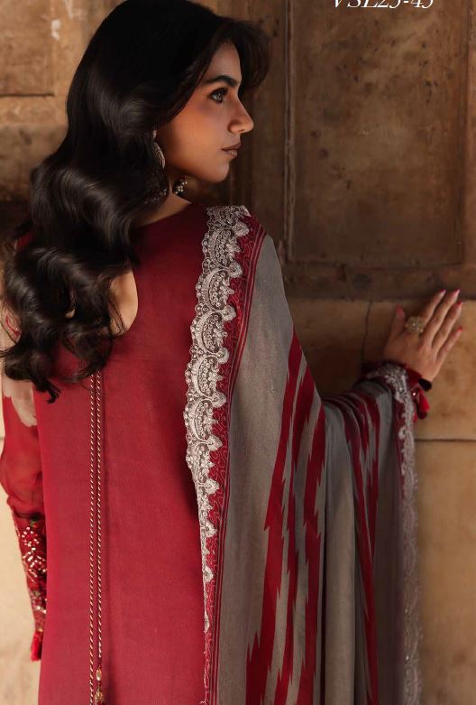 Charisma Double Toned - Three Piece Pary Wear Chiffon