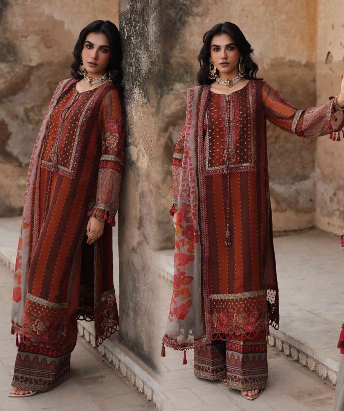 Charisma Festive Wear - Three Pieace Luxury Chiffon