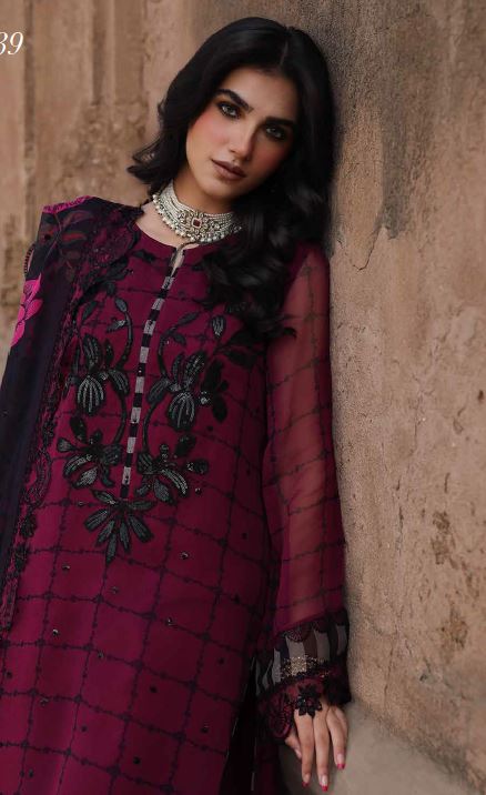 Charisma Rose - Formal Three Pieace Luxury Chiffon